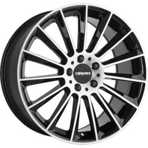 Carmani 17 Fritz black polish Wheel 8x18 - 18 inch 5x120 bold circle