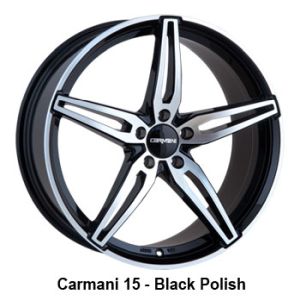 Carmani 15 Oskar black polish Wheel 6,5x16 - 16 inch 5x112 bold circle