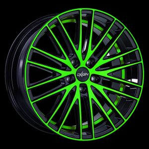 Oxigin 19 Oxspoke neon green polish Wheel 8,5x18 - 18 inch 5x108 bold circle