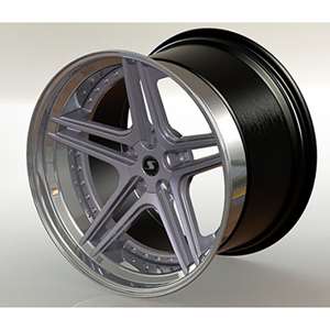 Schmidt FS-Line High Gloss silver Wheel 9,00x19 - 19 inch 5x130 bold circle