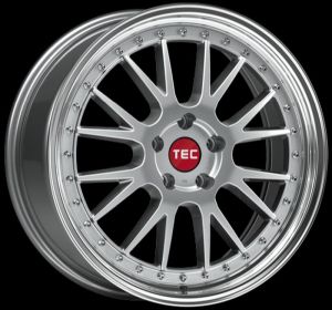 TEC GT EVO Hyper-Silber-polished Wheel 8x18 - 18 inch 5x108 bolt circle