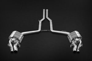 Capristo exhaust system with 2 valves, incl. programmable control unit CES-3, 2 remote controls, cables and hoses fits for Mercedes W212