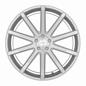 CORSPEED DEVILLE Silver-brushed-Surface/ undercut Color Trim weiß 8,5x19 5x108 bolt circle