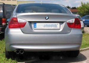 Eisenmann  rear muffler stainless steel for car with flange single sided fits for BMW E92/E93