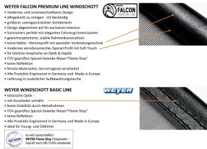 Weyer Falcon Premium wind deflector for Volvo C70 ab 2006