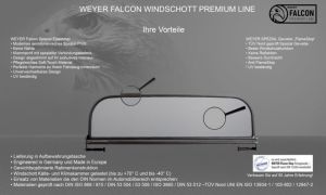 Weyer Falcon Premium wind deflector for Peugeot 207