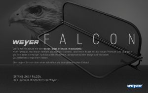 Weyer Falcon Premium wind deflector for BMW 1-er ab 2008