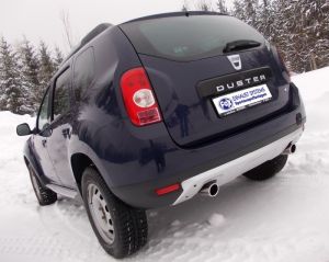 Fox sport exhaust part fits for Dacia Duster 4x4 final silencer cross exit right/left - 1x90 type 16 right/left