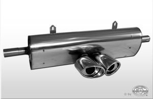 Fox sport exhaust part fits for Porsche Boxster type 986 final silencer center - 2x115x85 type 38 center