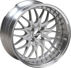 Kerscher KCS 3-tlg. silver polished Wheel 7,5x18 - 18 inch 4x98 bold circle