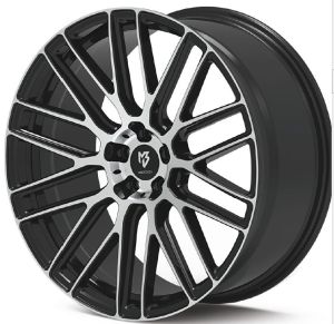 MB Design KV4 shiney black polished Wheel 10x22 - 22 inch 5x120 bolt circle