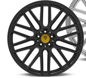 MB Design KV4 black shiney Wheel 8,5x19 - 19 inch 5x112 bolt circle