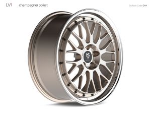 MB Design LV1 champagner shiney, edge polished Wheel 7,5x18 - 18 inch 5x108 bolt circle