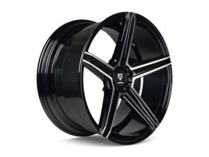 MB Design KV1 black shiny polished Wheel 8.5x19 - 19 inch 5x120 bolt circle