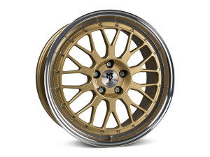 MB Design LV1 Gold shiny polished Wheel 7,5x18 - 18 inch 5x108 bolt circle