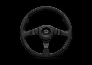 MOMO Dark Fighter steering wheel D=350mm smoot leather / suede black