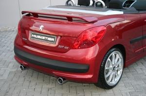 rear spoiler CC Musketier Tuning fits for Peugeot 207
