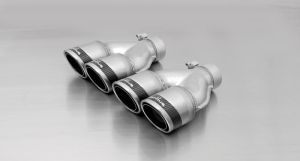 Remus tail pipe set left/right each 2 tail pipes  84 mm Carbon Race fits for _Endrohre 2 Endrohre Carbon Race