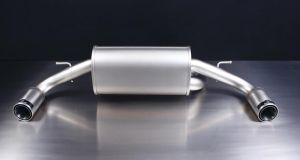 Remus sport exhaust centered with left/right each 1 tail pipe Ø 84 mm Street Race fits for BMW 1er F21 1,6l 125kw