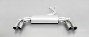 Remus sport exhaust centered for left/right system (without tail pipes), with 2 integrated electrical valves fits for Audi A3 2,0l 221kW Quattro S tronic (DNU, mit OPF) 11/2018=>