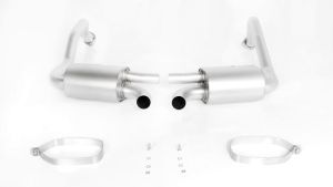 Remus Stainless steel sport exhausts left and right (without tail pipes), only for models WITHOUT Porsche sport exhaust system (PSE), incl. EC type approvalOriginal tube Ø 55 mm - REMUS tube Ø 60 mm fits for Porsche Boxster 2.5l Turbo 257kW