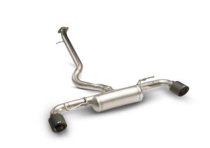 Remus Sport exhaust centered for L/R system
Installation/fitting at the serial mounting points
Can only be used in combination with front section replacment tube 900121 1300 and set of outlet tubes 900121 9999
Including mounting material 
No EC type appro