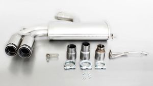 Remus sport exhaust with 2 tail pipes Ø 84 mm Street Race fits for Volkswagen Golf VI 1,4l 90kW