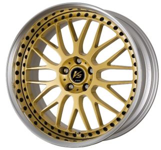 Work Wheels VS XX Gold (GLD) with black rim bolts Wheel 8x20 - 20 inch 5x115 bold circle