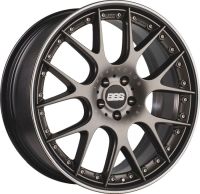 BBS CH-RII platinum/black Wheel 10x22 - 22 inch 5x130 bolt circle