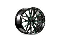BARRACUDA PROJECT 3.0 Black gloss flashgreen Wheel 10x20 - 20 inch 5x110 bolt circle