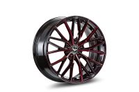 BARRACUDA PROJECT 3.0 Black gloss Flashred Wheel 10x20 - 20 inch 5x110 bolt circle