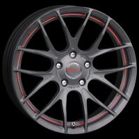 Breyton Race GTS-R Matt gun red circle undercut Wheel 7x18 - 18 inch 5x112 bold circle