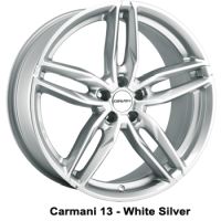 Carmani 13 Twinmax white silver Wheel 8,5x19 - 19 inch 5x114,3 bold circle