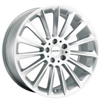 Carmani 17 Fritz white silver Wheel 11x22 - 22 inch 5x112 bold circle