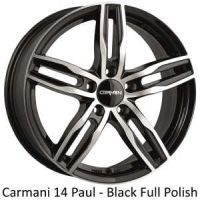 Carmani 14 Paul black polish Wheel 6,5x16 - 16 inch 5x112 bold circle