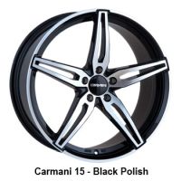 Carmani 15 Oskar black polish Wheel 7,5x18 - 18 inch 5x114,3 bold circle