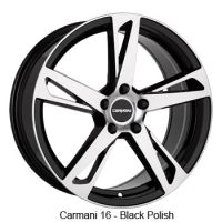 Carmani 16 Anton black polish Wheel 7,5x17 - 17 inch 5x108 bold circle