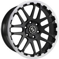 Etabeta COMBAT Black matt lip + cap pol. Wheel 8x18 - 18 inch 6x139,7 bold circle