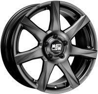 MSW 77 MATT DARK GREY Wheel 6x15 - 15 inch 4x100 bold circle
