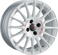 OZ SUPERTURISMO WRC WHITE + RED LETTERING Wheel 6,5x15 - 15 inch 4x100 bold circle