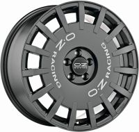 OZ RALLY RACING Dark Graphite with silver letters. Wheel 7x17 - 17 inch 5x108 bold circle