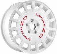 OZ RALLY RACING White with red letters Wheel 7x17 - 17 inch 4x98 bold circle