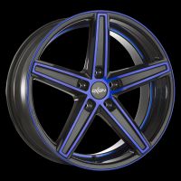 Oxigin 18 Concave blue polish Wheel 8,5x19 - 19 inch 5x108 bold circle