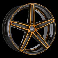 Oxigin 18 Concave orange polish Wheel 8,5x18 - 18 inch 5x100 bold circle