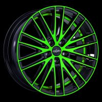 Oxigin 19 Oxspoke neon green polish Wheel 9x20 - 20 inch 5x114,3 bold circle