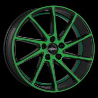 Oxigin 20 Attraction neon green polish Wheel 9x20 - 20 inch 5x130 bold circle