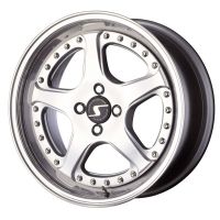 Schmidt Racelite silver polished Wheel 11x17 - 17 inch 5x112 bold circle