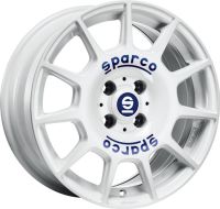 Sparco TERRA WHITE + BLUE LETTERING Wheel 7x16 - 16 inch 5x114,3 bolt circle