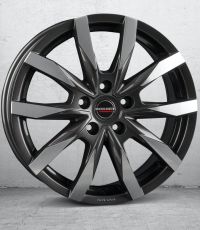 Borbet CW 5 mistral anthracite glossy polished Wheel 7,5x18 inch 5x118 bolt circle