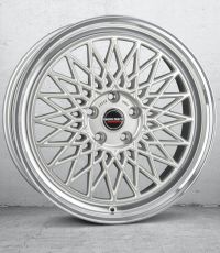 Borbet B silver rim polished Wheel 8x18 inch 5x120 bolt circle